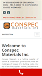Mobile Screenshot of conspecmaterials.com